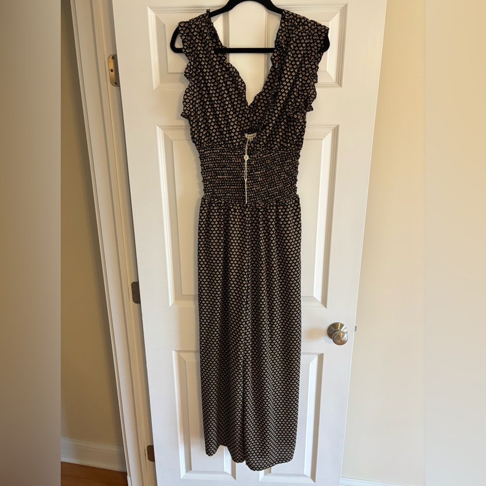 🟢NWT. MAX STUDIO. Diamond design tank jumpsuit. Size XL